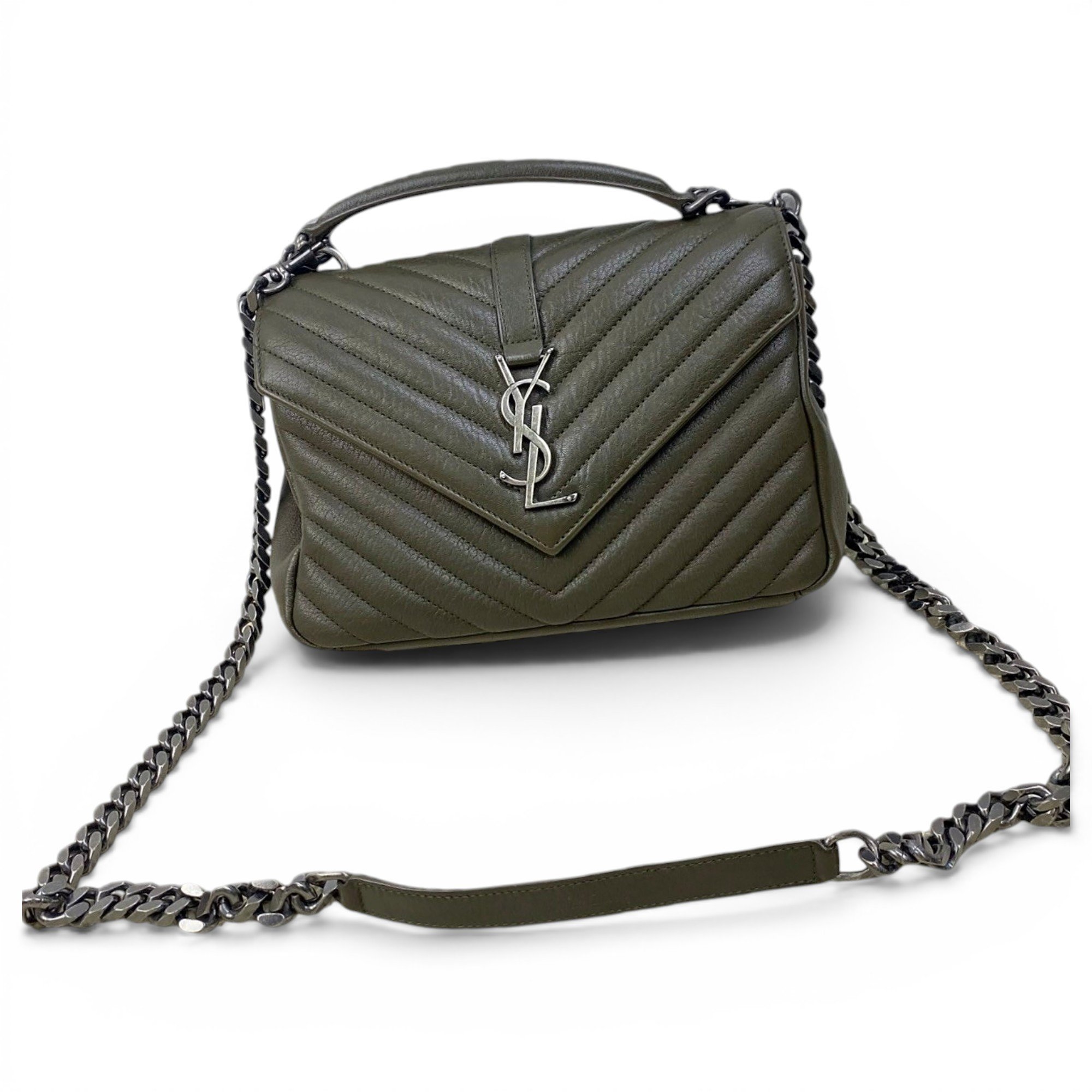 Collége monogramme leather handbag