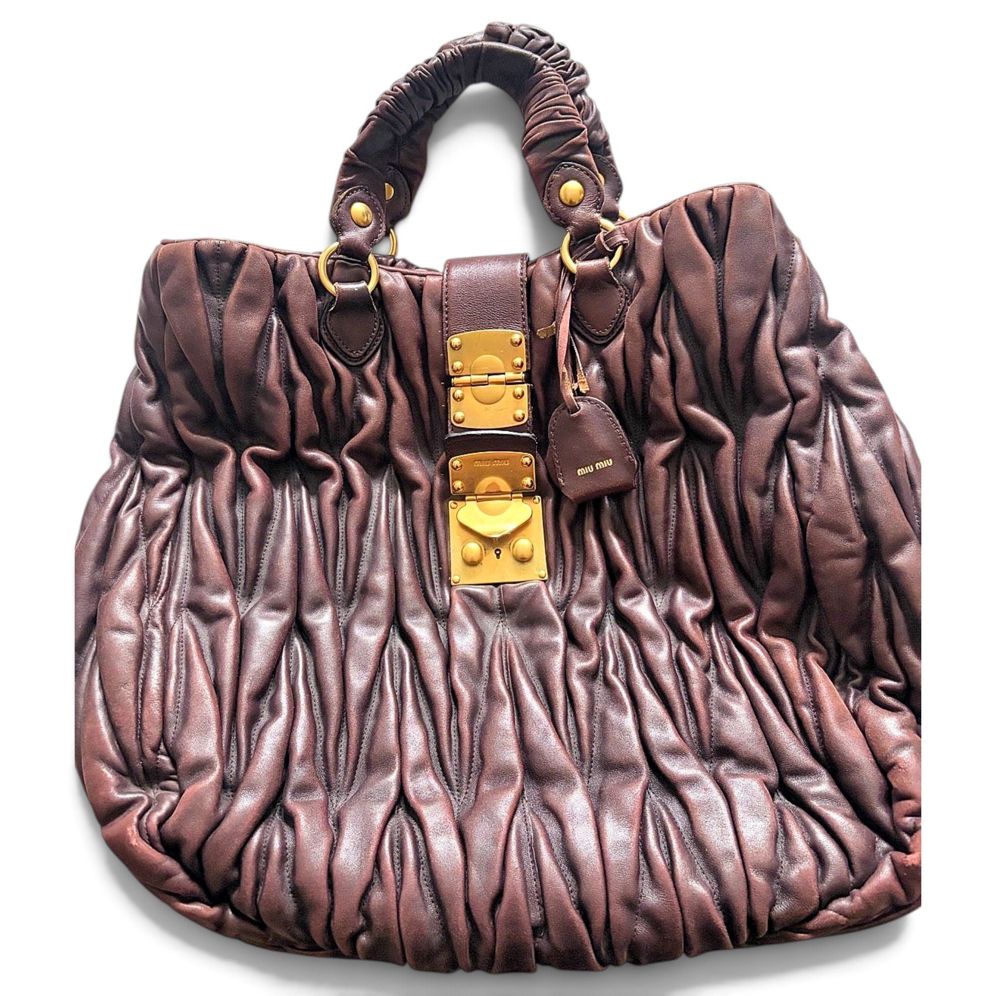 Miu Miu Matelassé leather handbag
