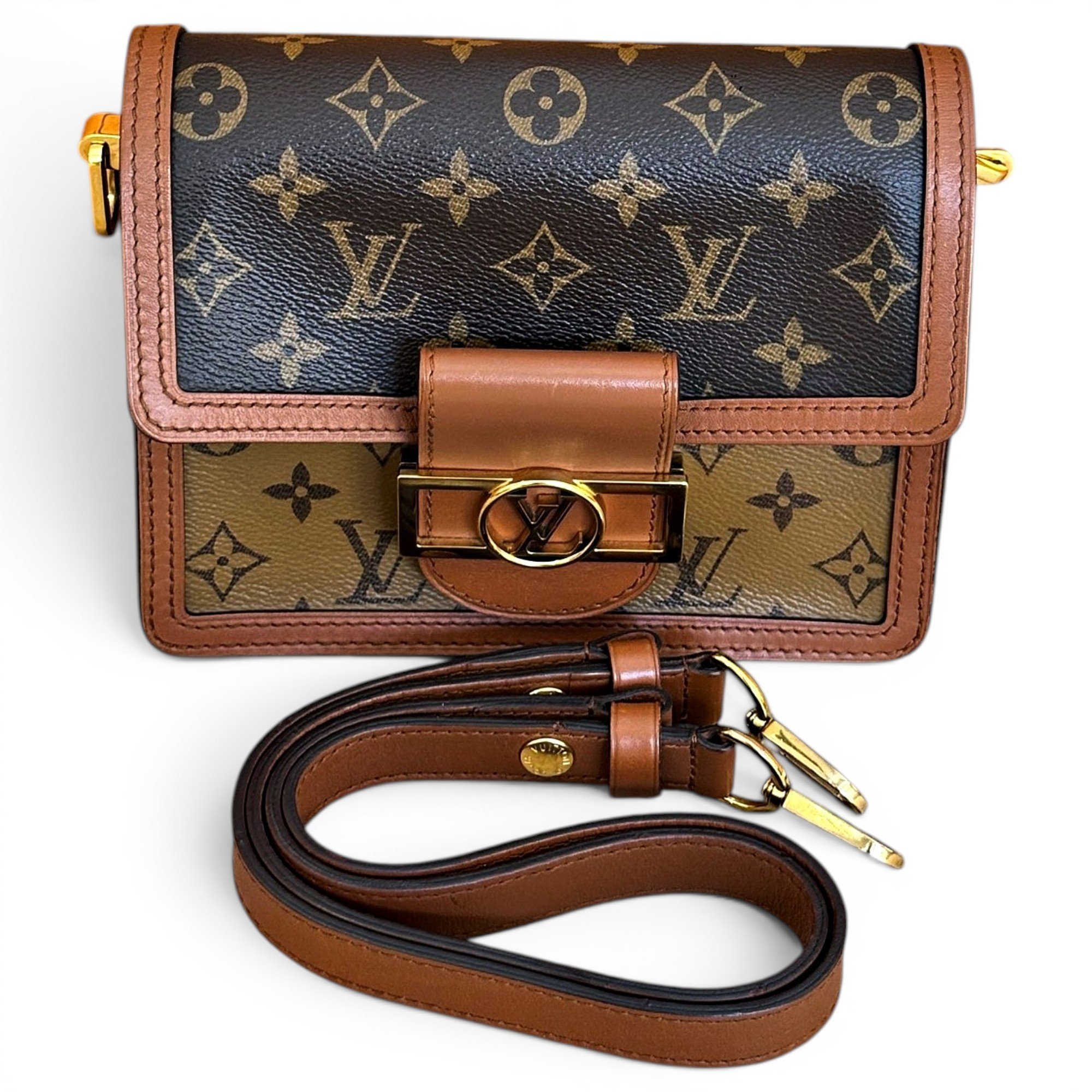 Dauphine leather handbag