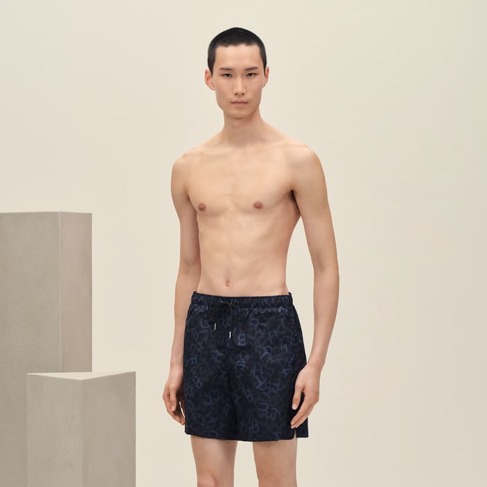 Marine "Calligraphie Equestre" Swim Trunks