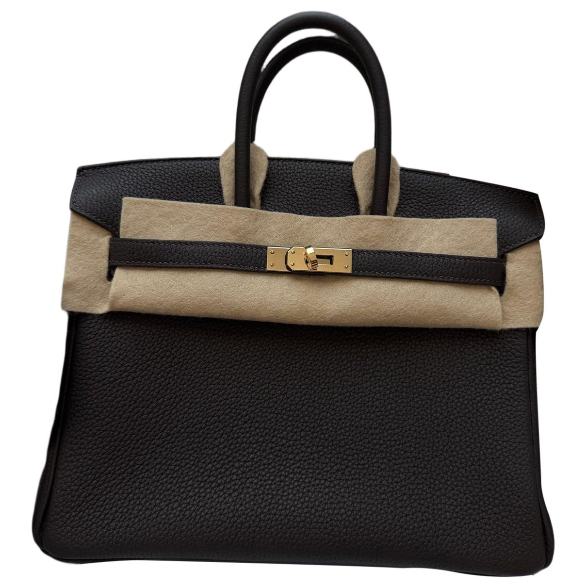 Birkin 25 leather handbag