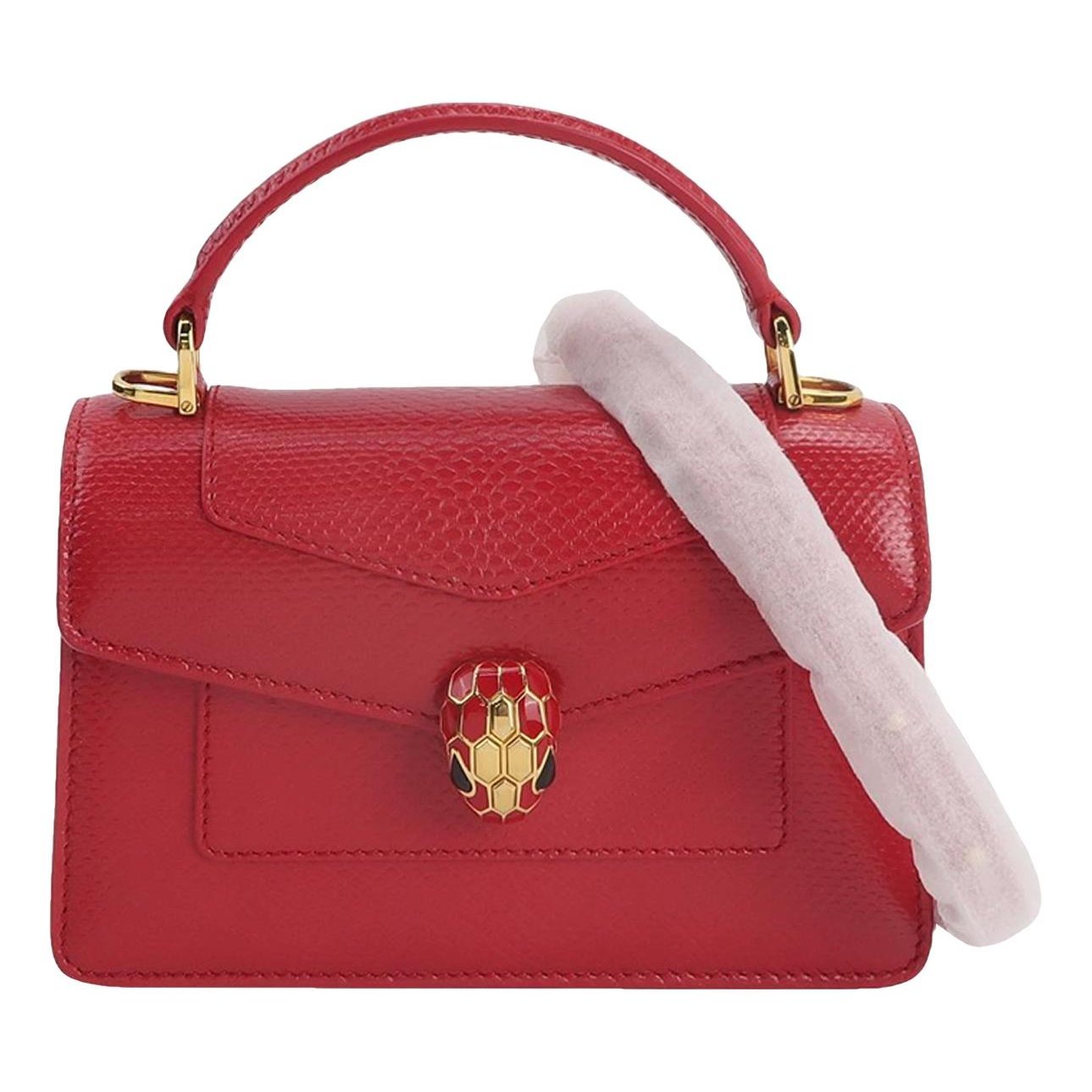 Serpenti leather handbag