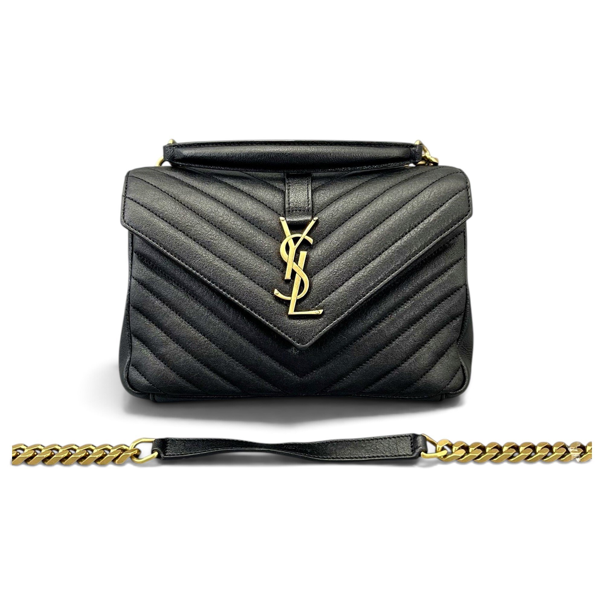 Collége monogramme leather handbag