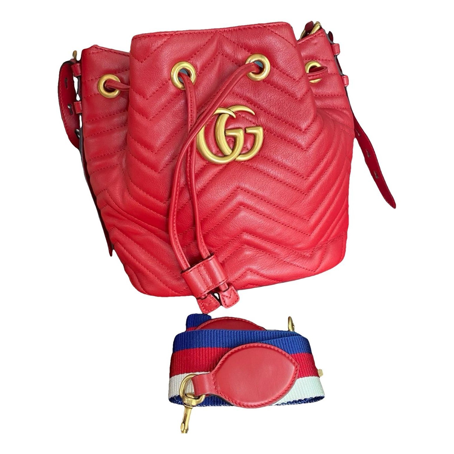 GG Marmont Bucket leather handbag
