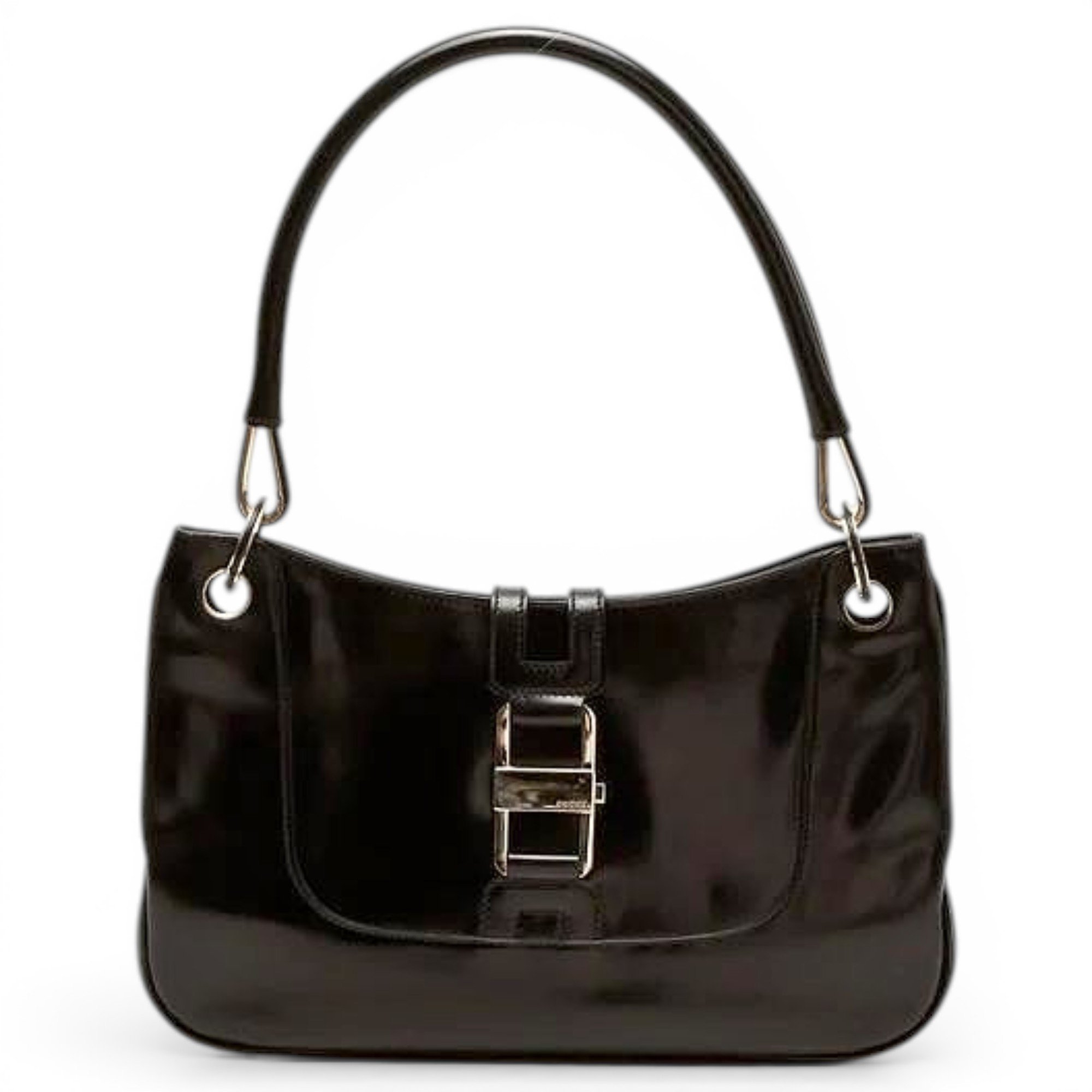 Patent leather handbag