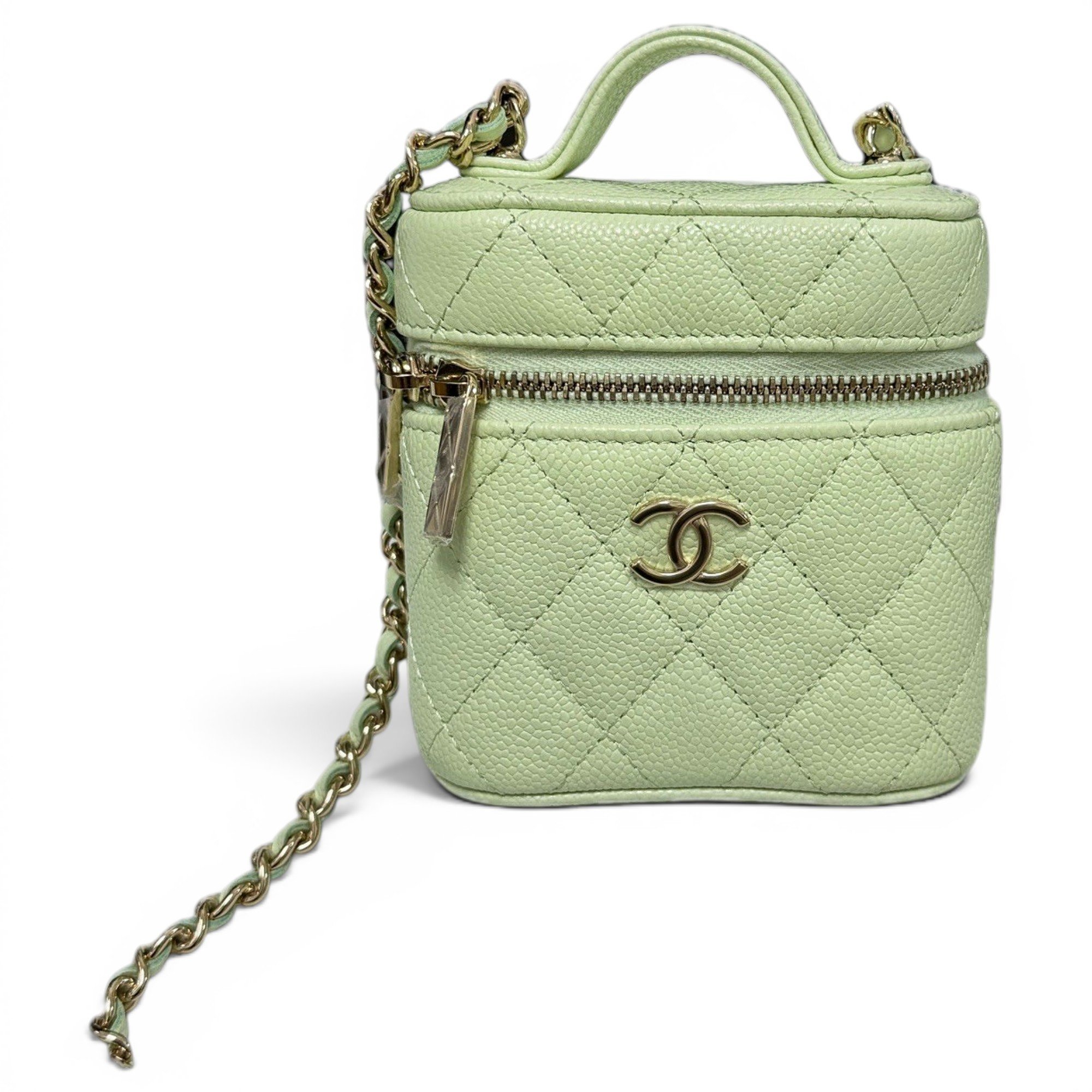 Trendy CC Vanity leather handbag