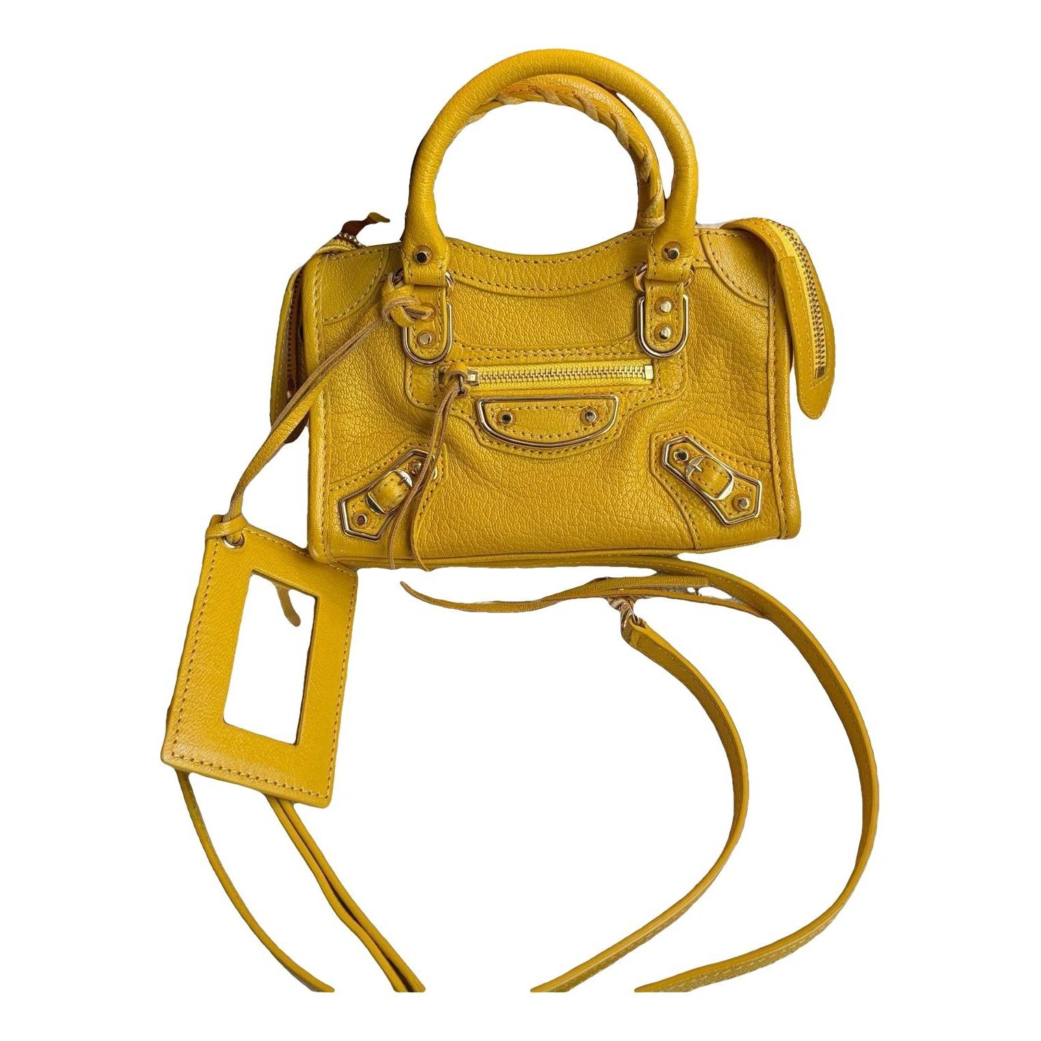 City leather bag