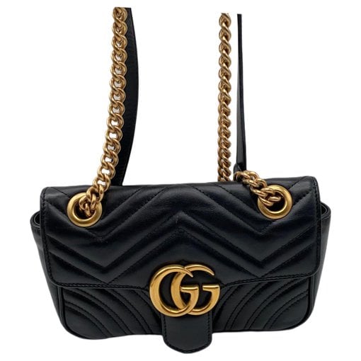 GG Marmont Flap leather crossbody bag
