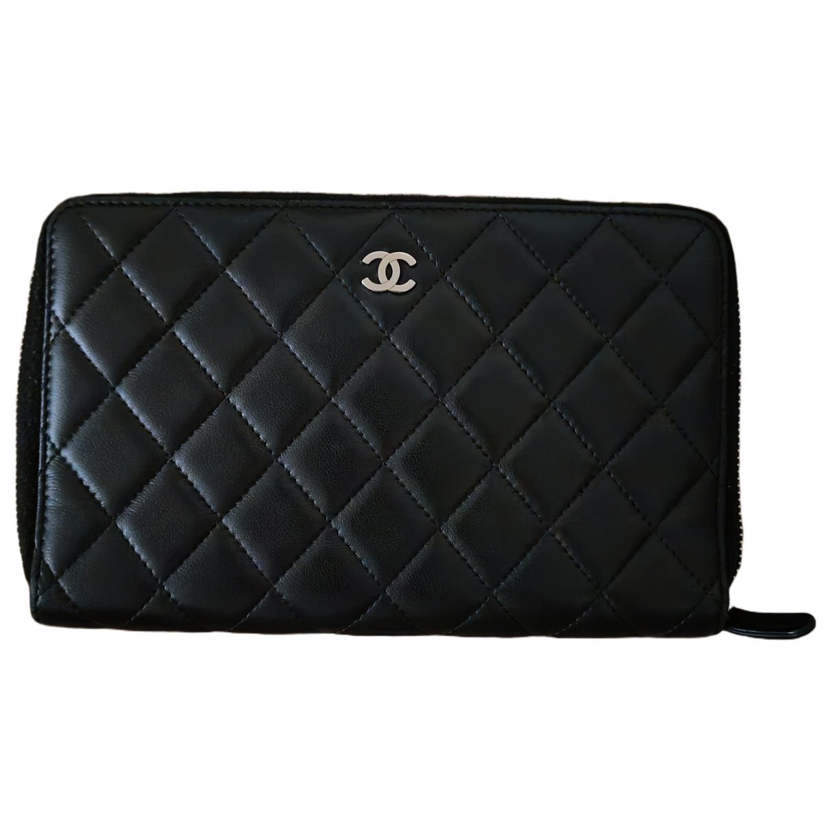 Leather clutch bag