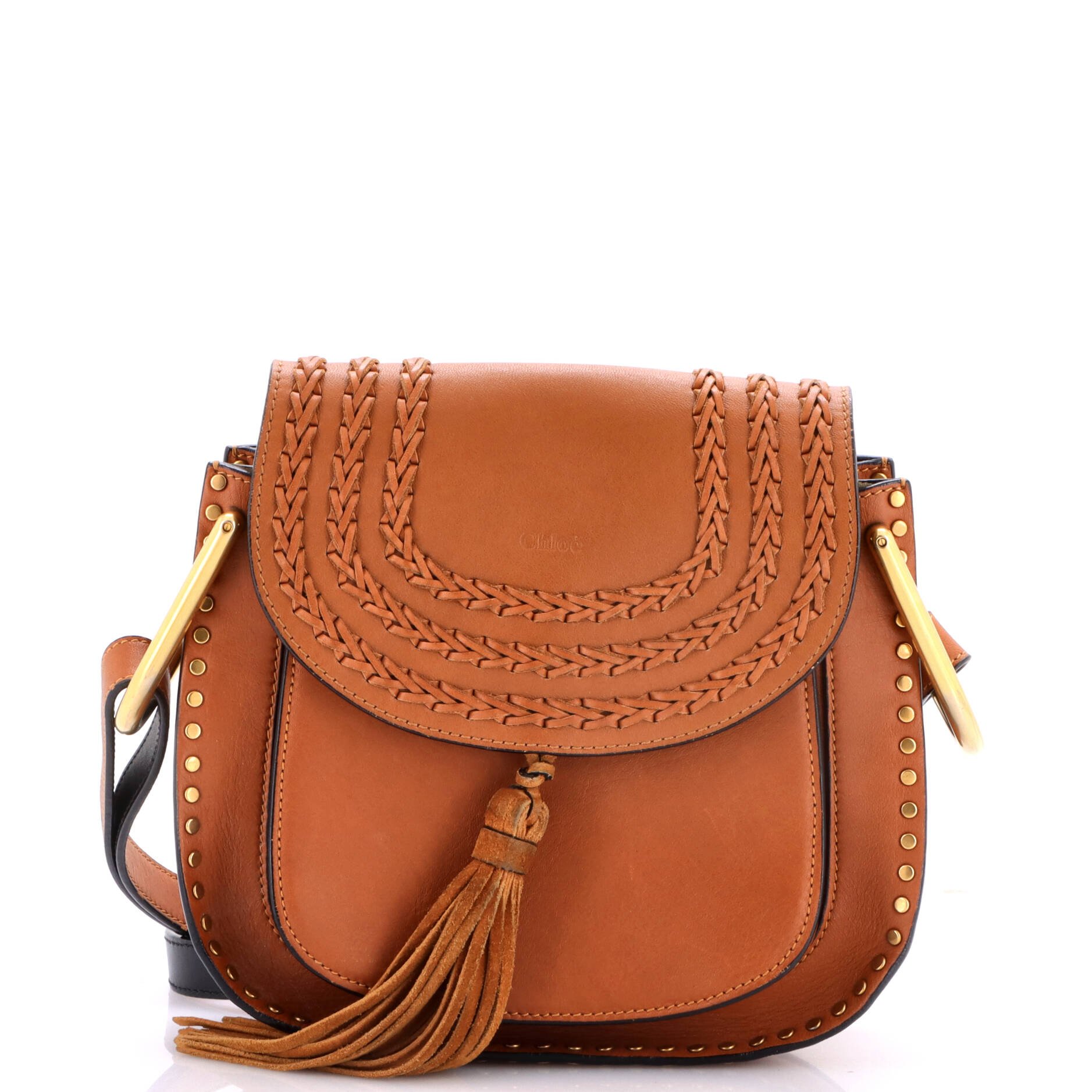 Hudson Handbag Whipstitch Leather Small