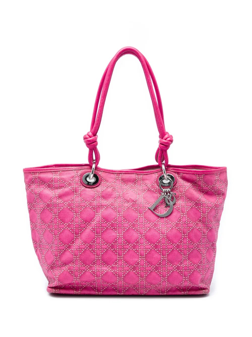 2008 Large Canvas Cannage Print Cherie Shopper tote bag