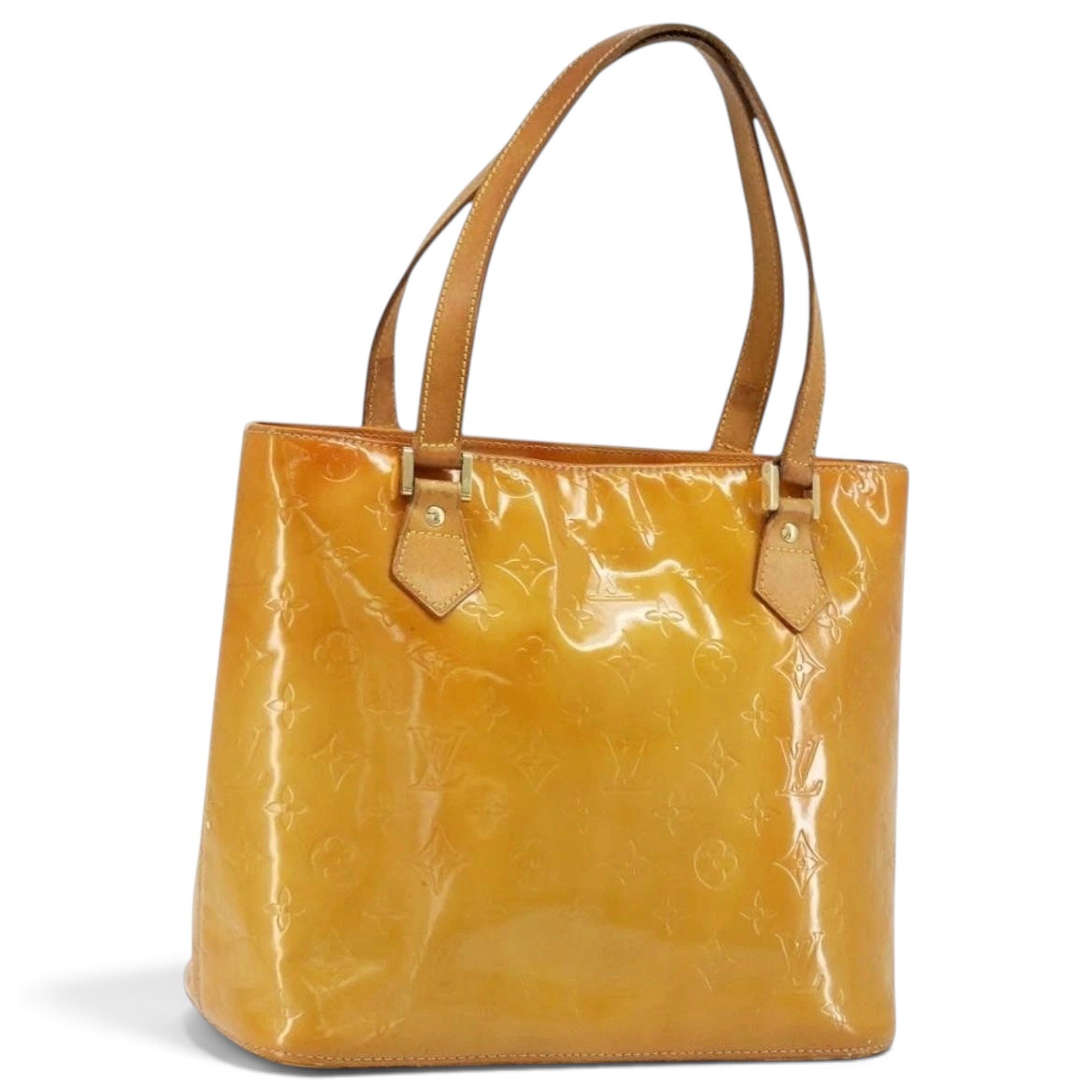 Patent leather handbag