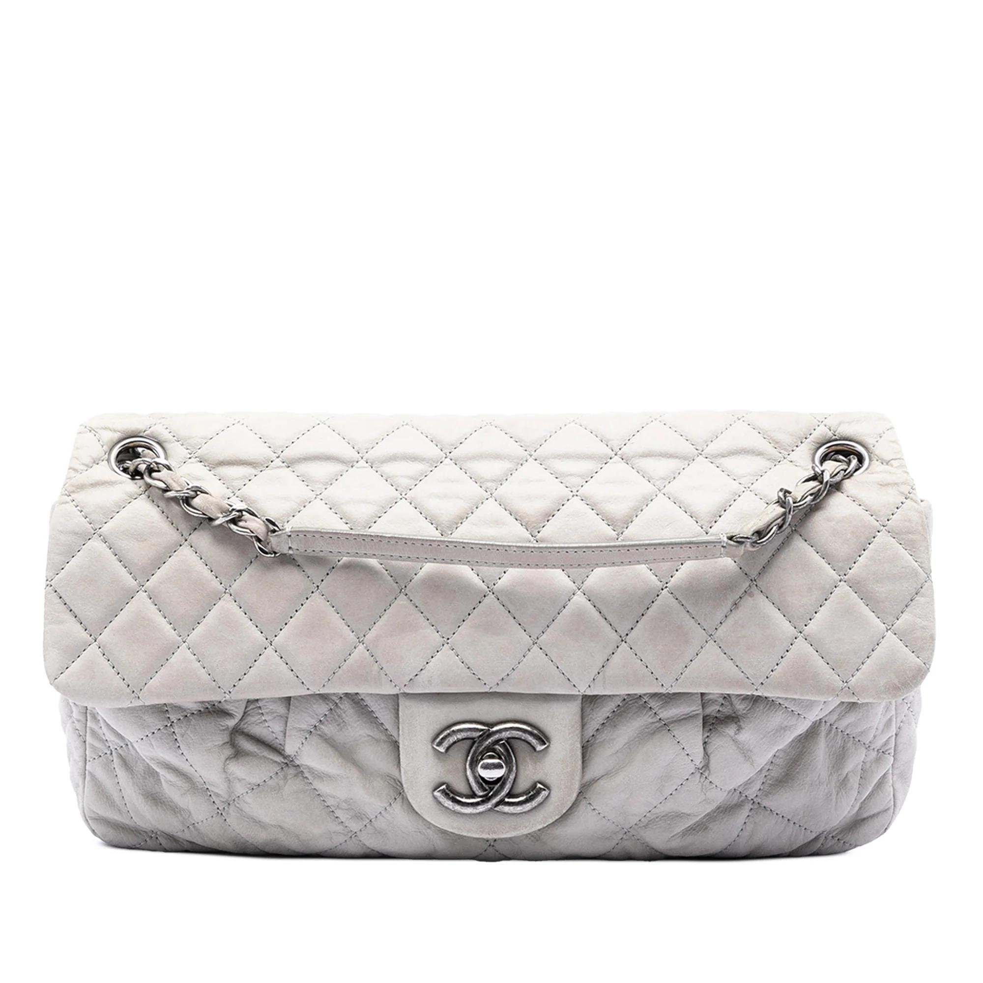 Wallet On Chain Boy Half Flap leather handbag
