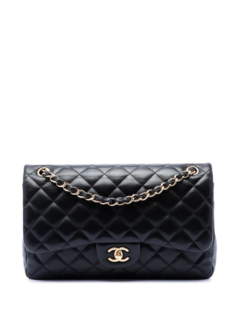 2013-2014 Jumbo Classic Lambskin Double Flap shoulder bag