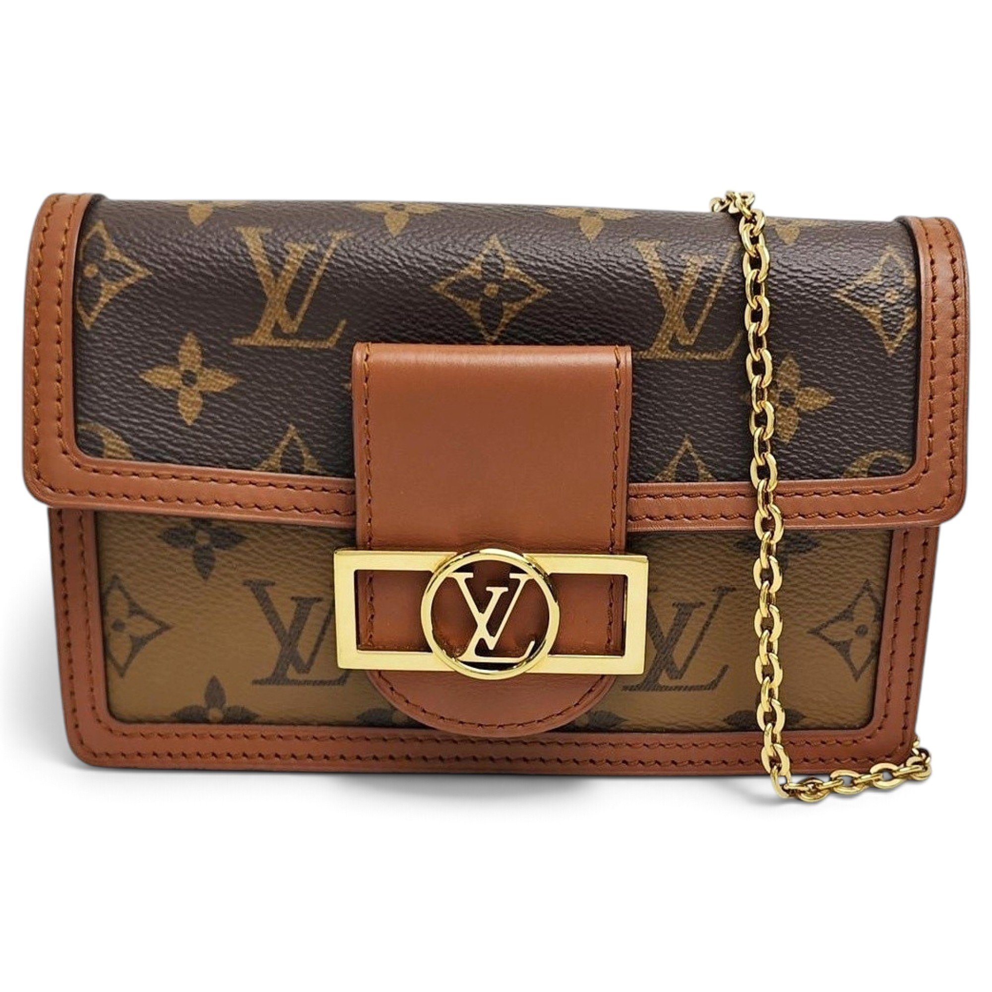 Dauphine leather handbag