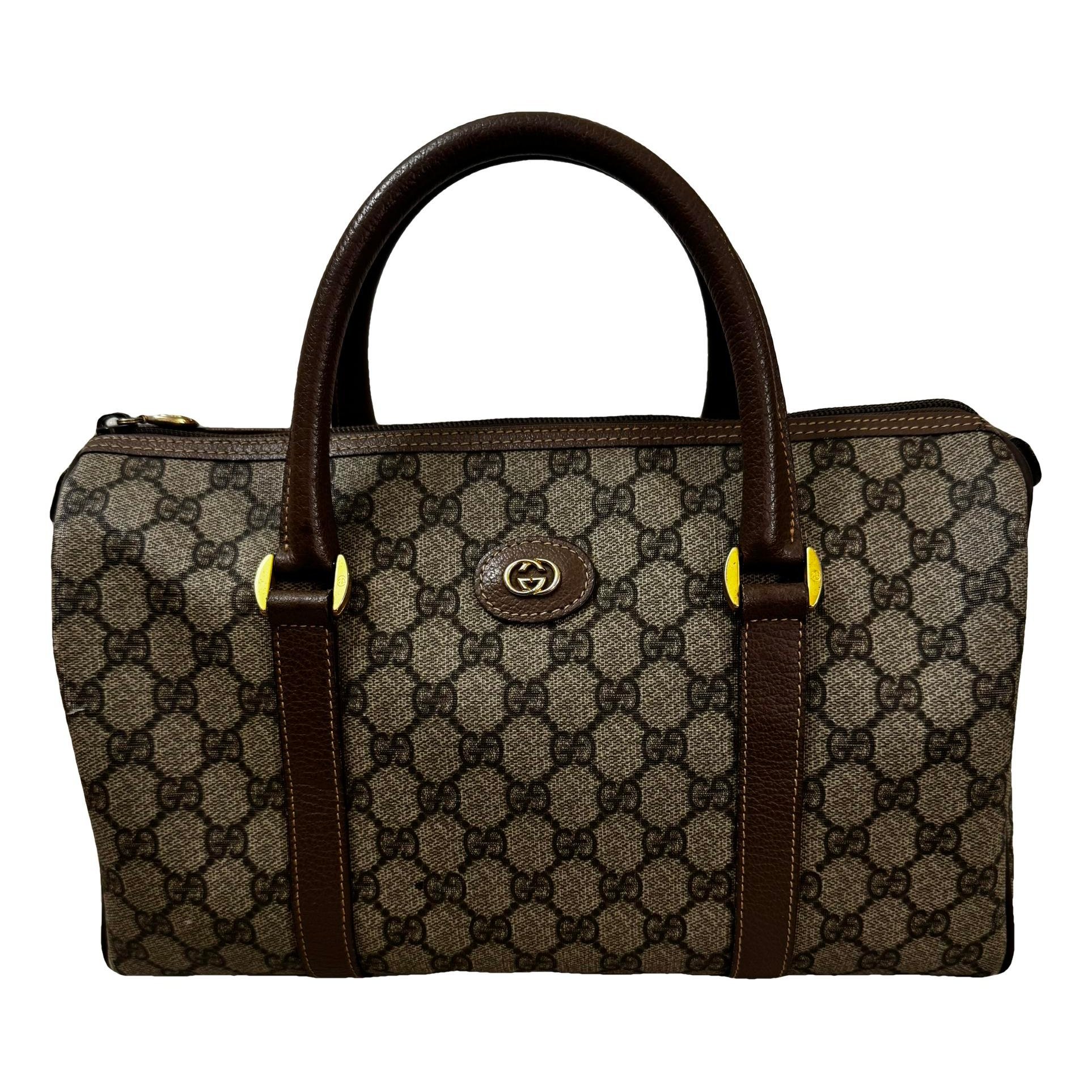 Boston leather handbag