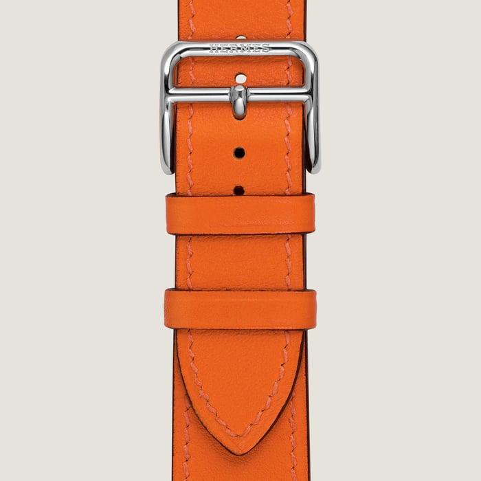 Orange Cape Cod Large Model 37 MM Single Tour Watch Strap