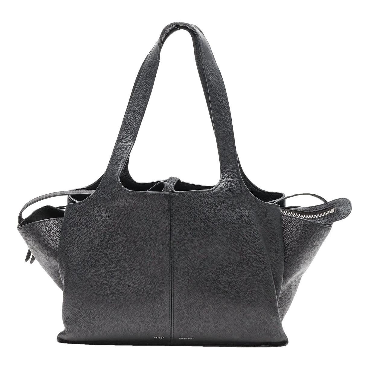 Tri-Fold leather handbag