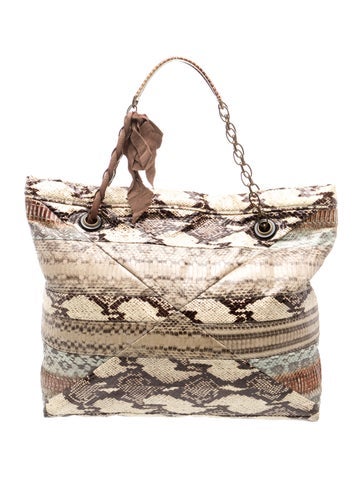 Lanvin Snakeskin Shoulder Bag