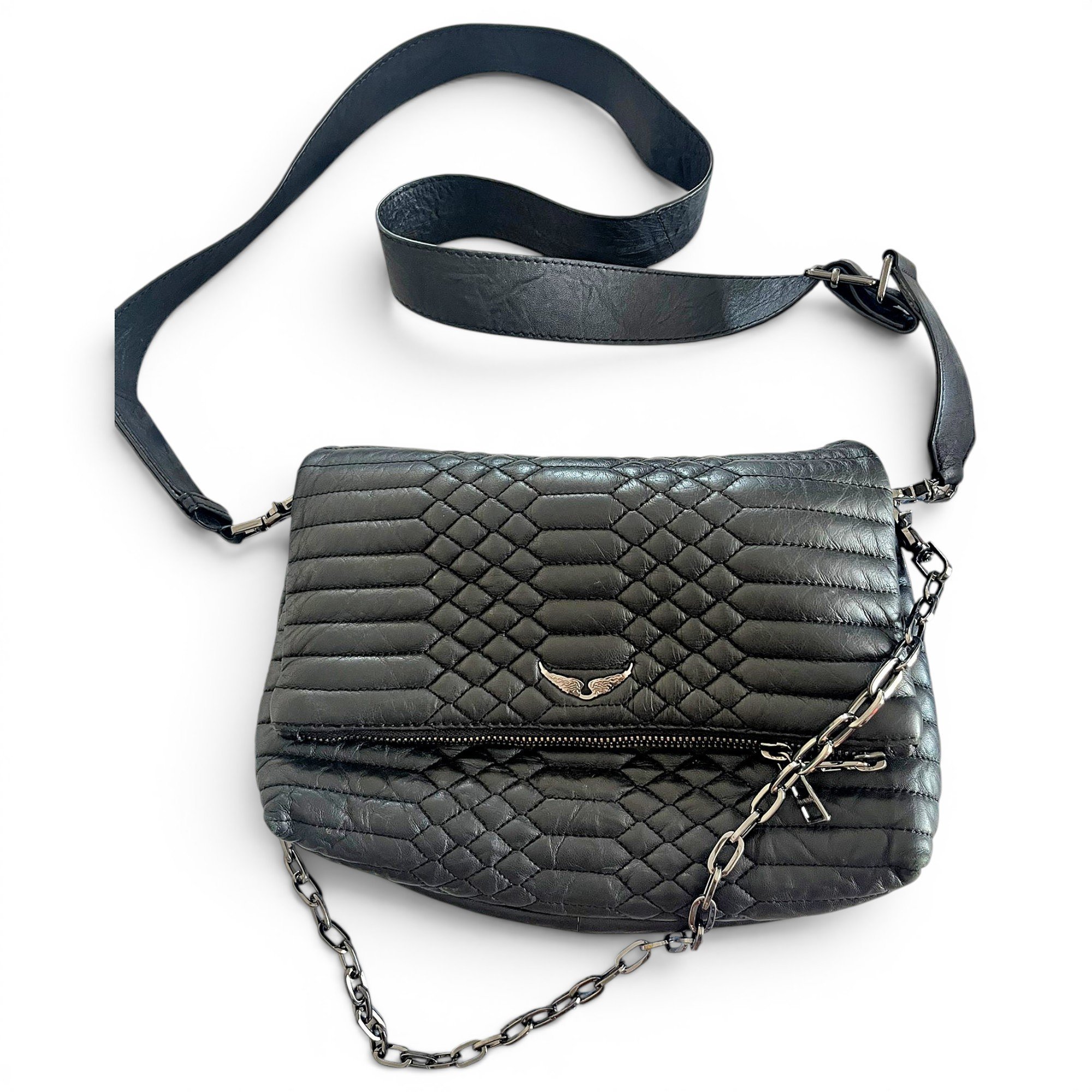 Rock leather handbag