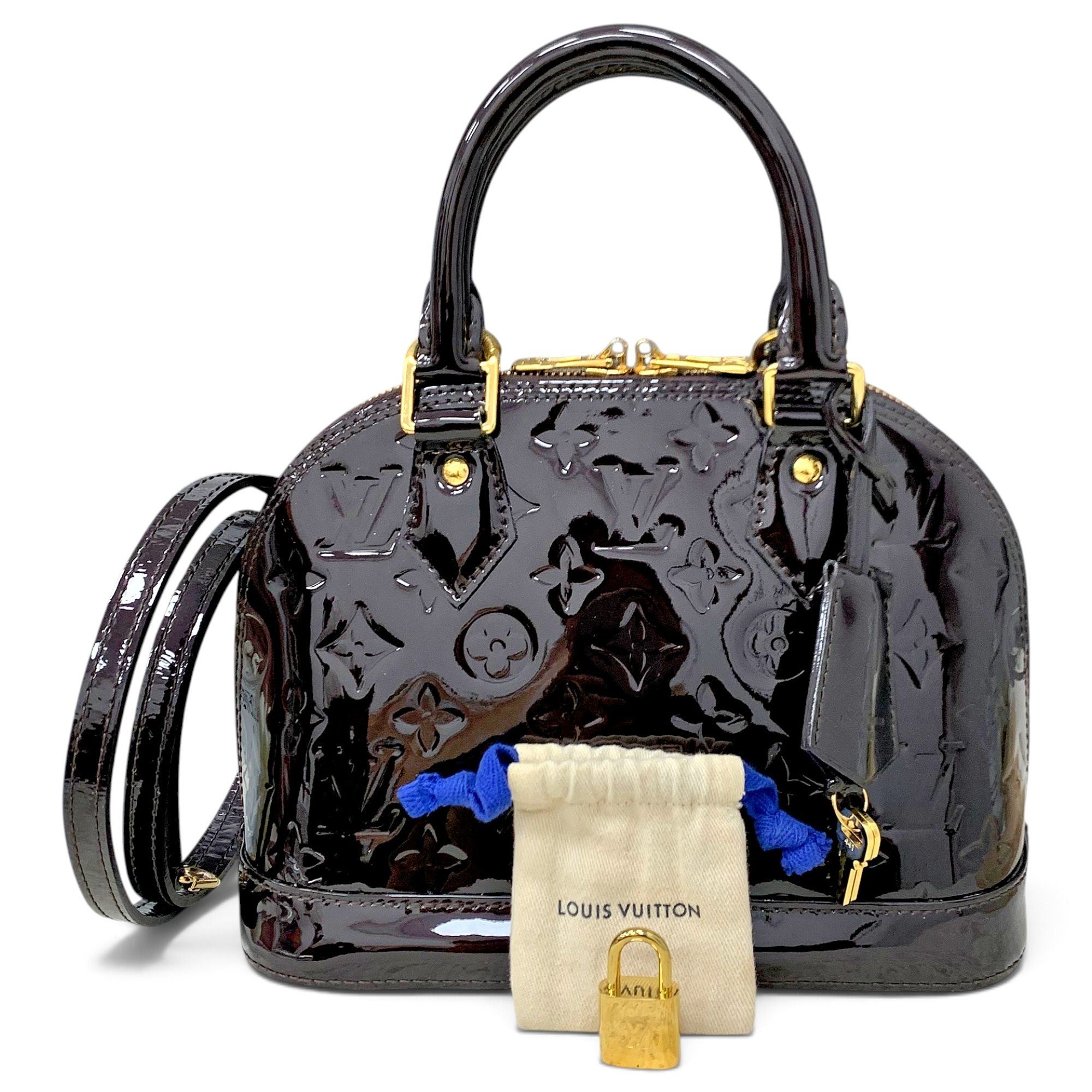 Alma BB patent leather handbag