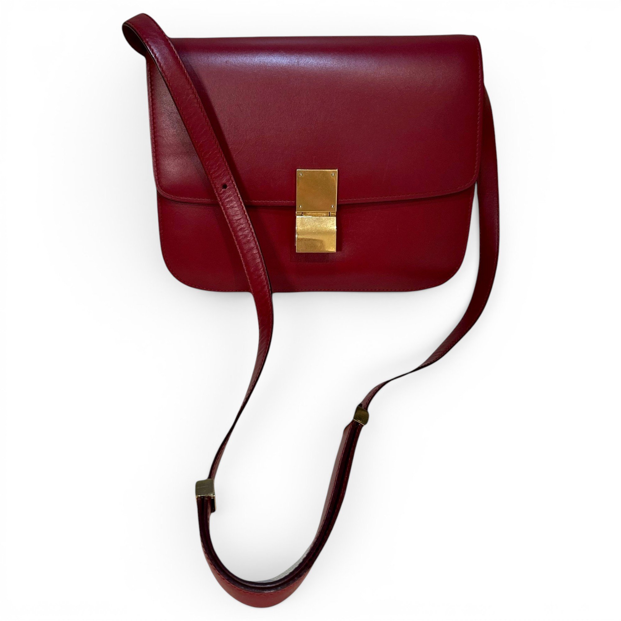 Classic leather crossbody bag