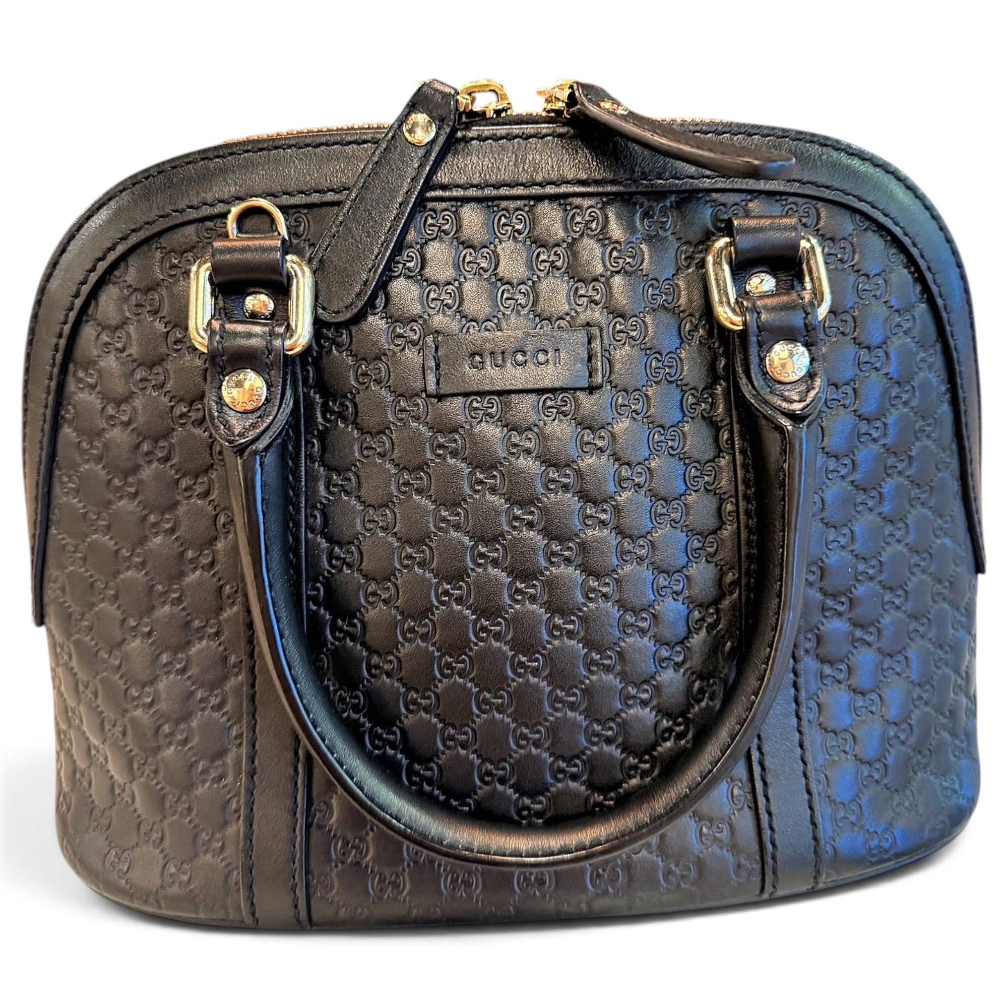 Dôme leather handbag