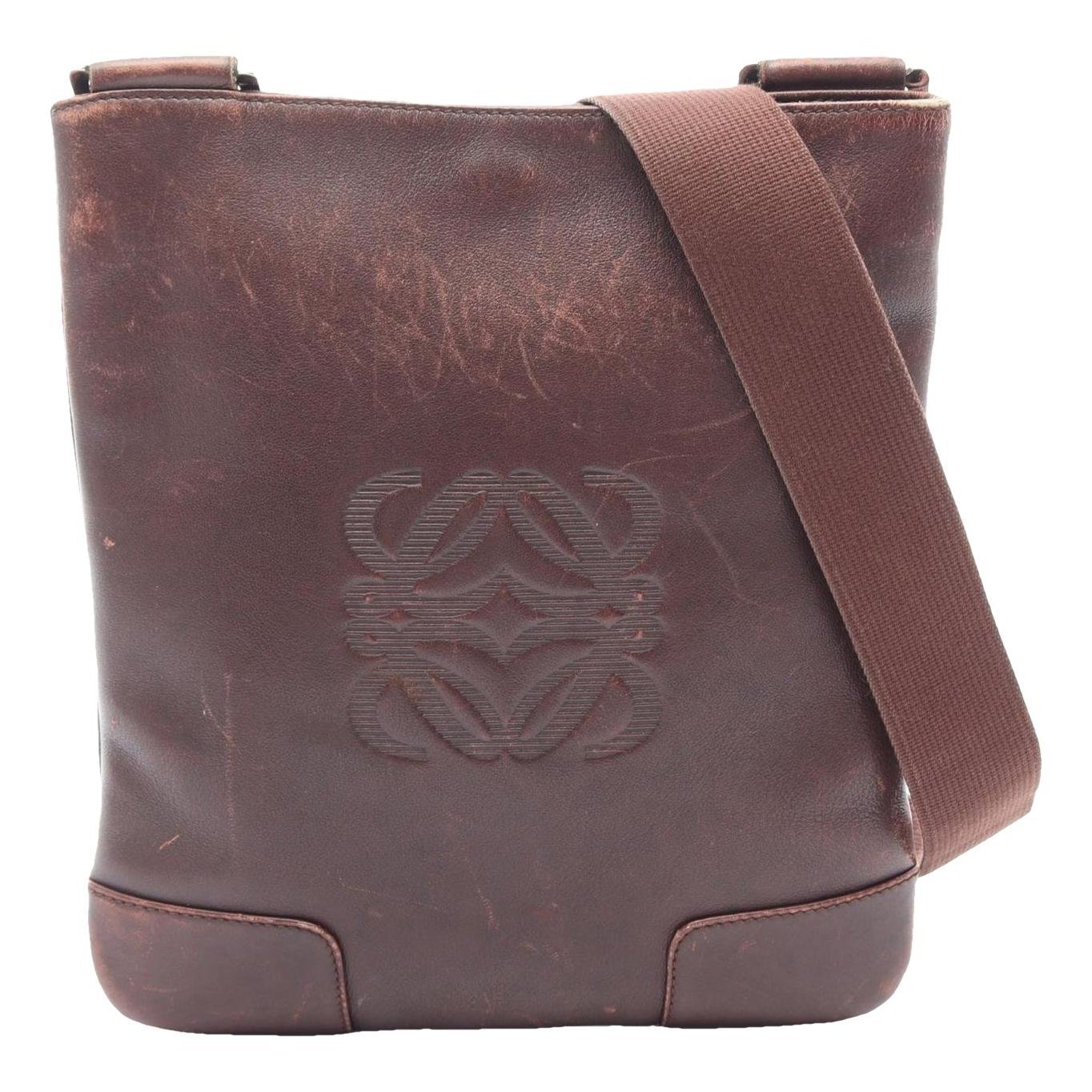 Anagram leather handbag