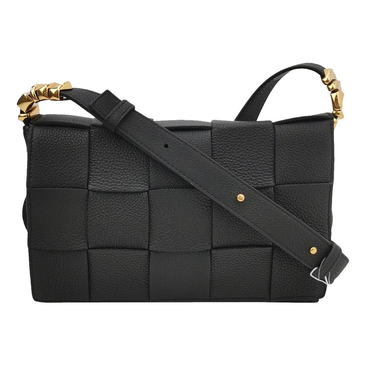 Cassette leather handbag