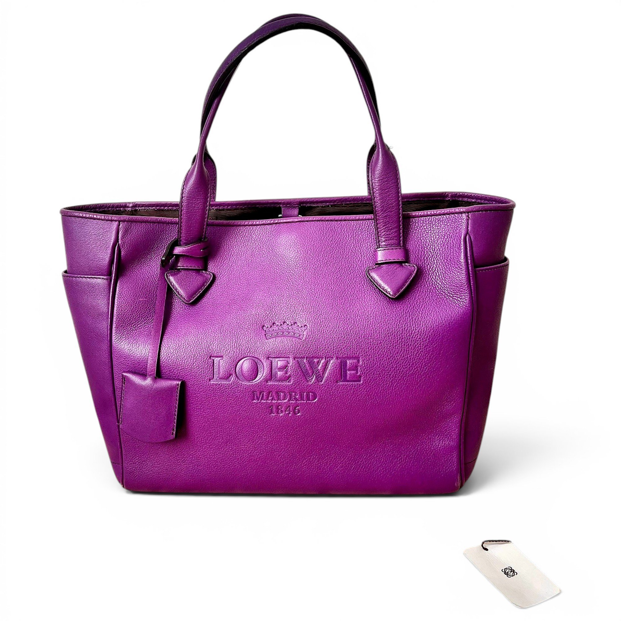 Leather tote