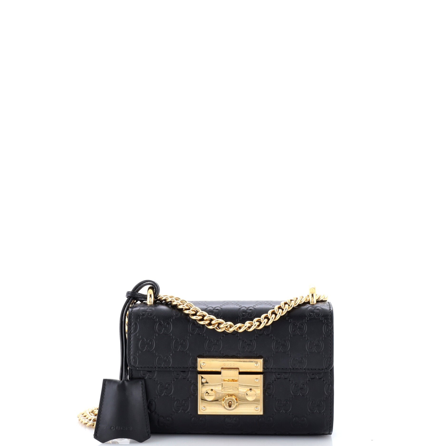 Padlock Shoulder Bag Guccissima Leather Small