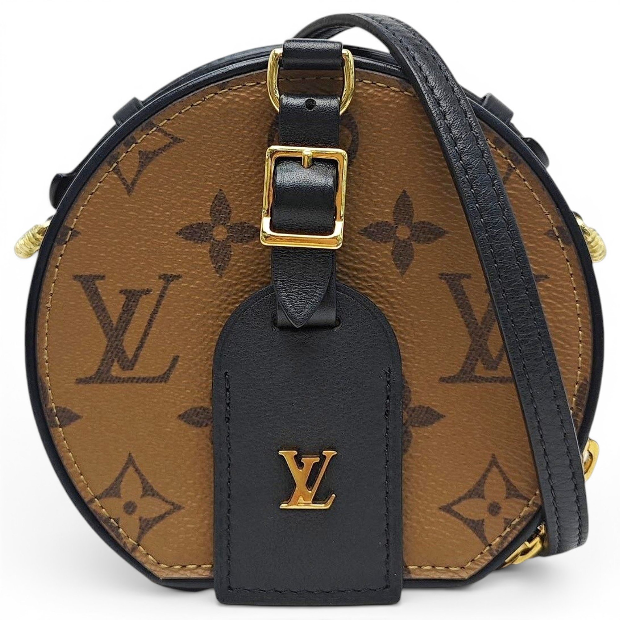 Micro boite chapeau leather handbag