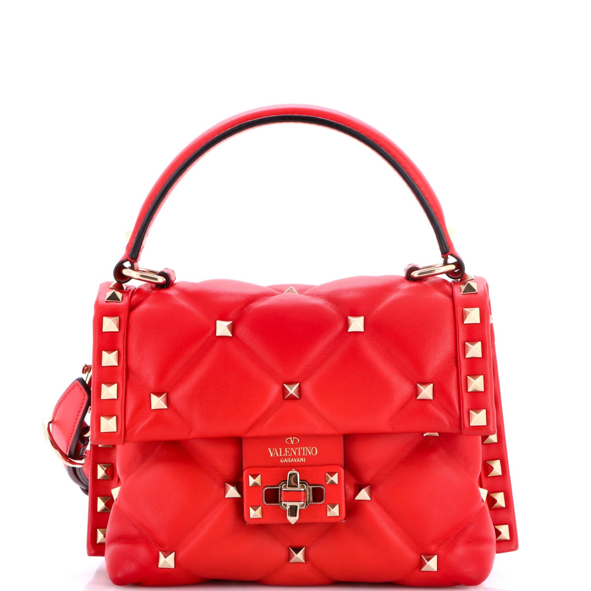 Candystud Top Handle Bag Leather Mini