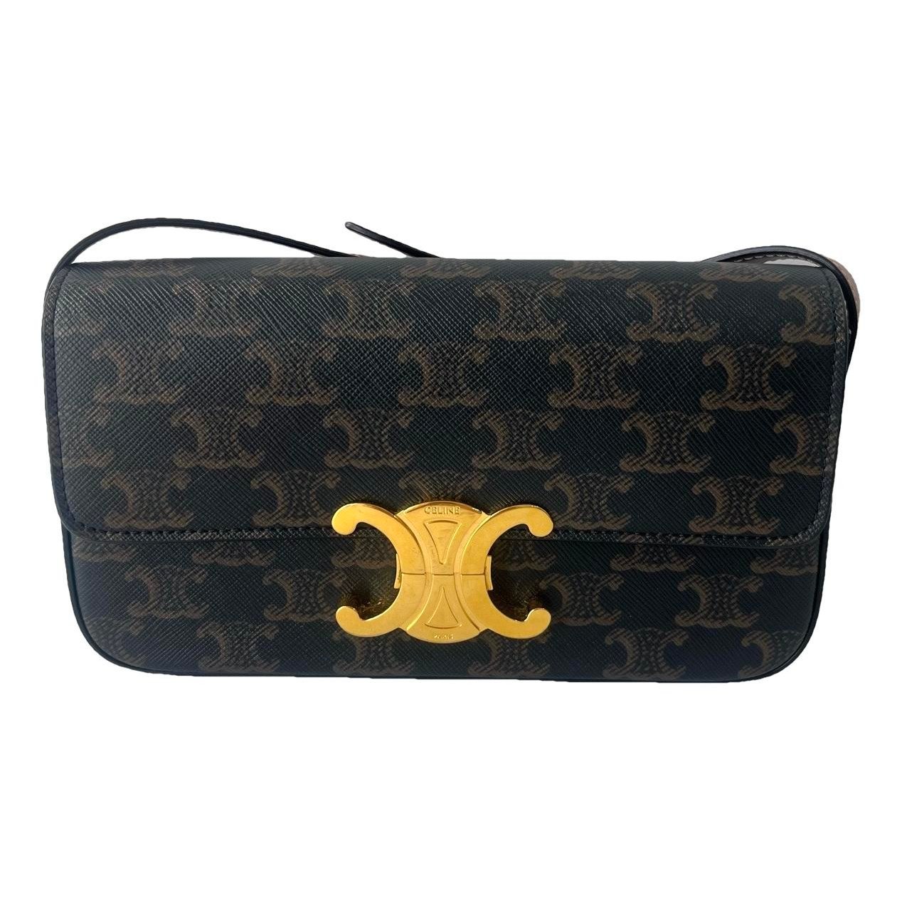 Triomphe Long vinyl handbag