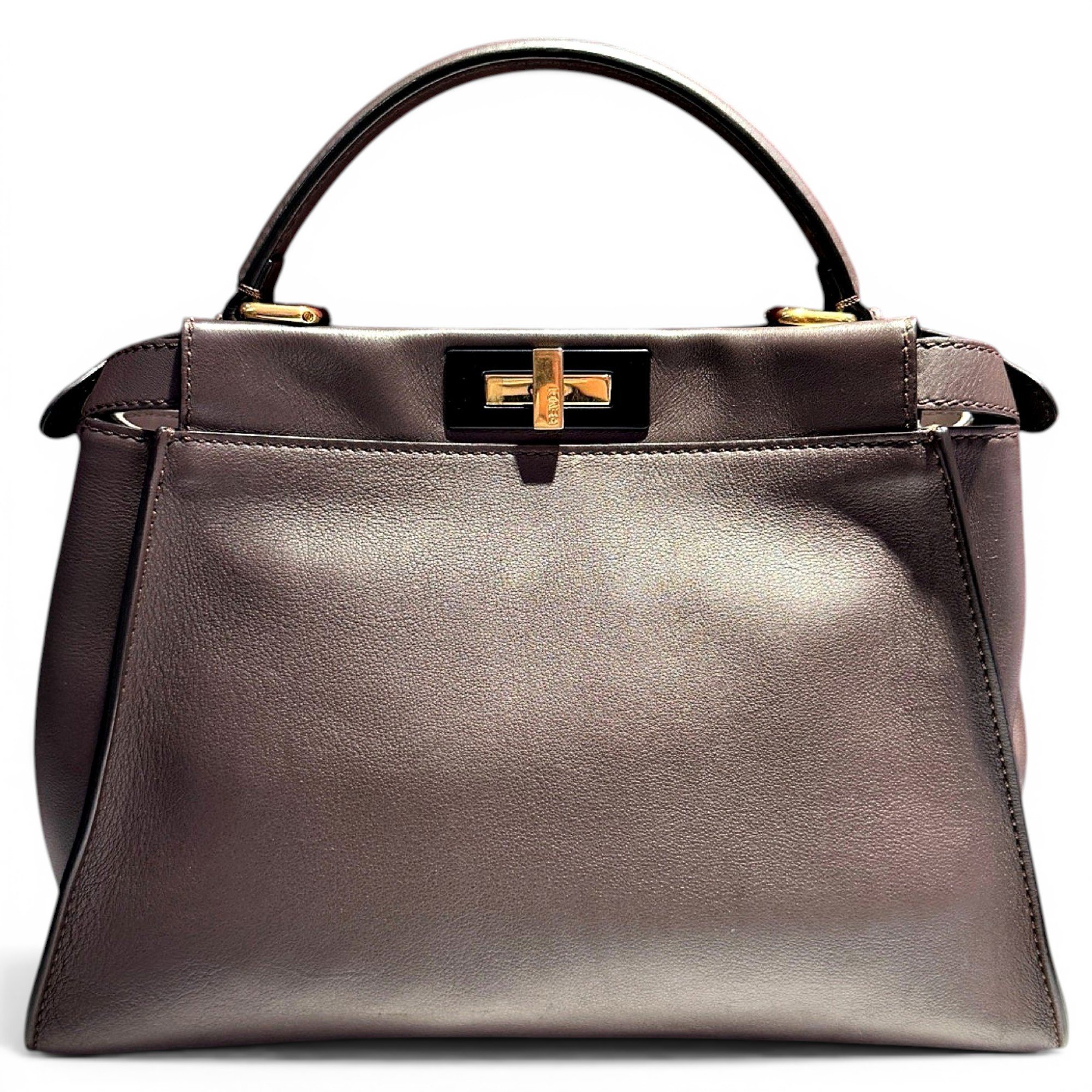Peekaboo leather handbag