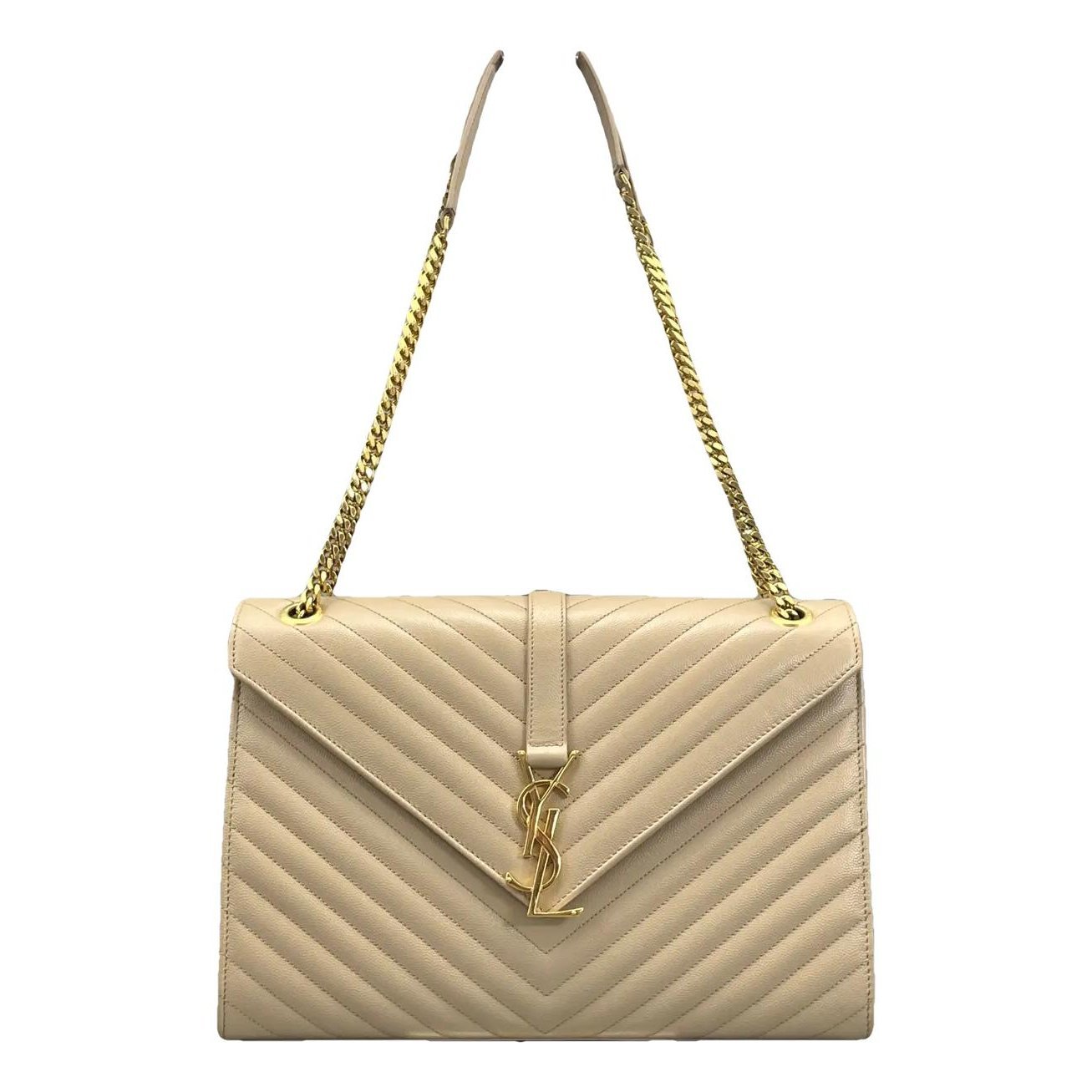 Envelope leather handbag
