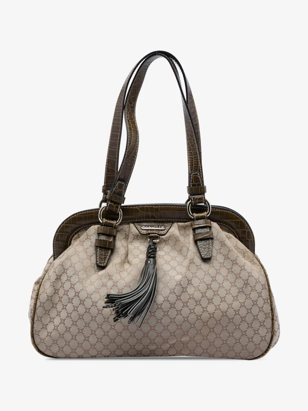 2008 Macadam Canvas Tassel Frame satchel
