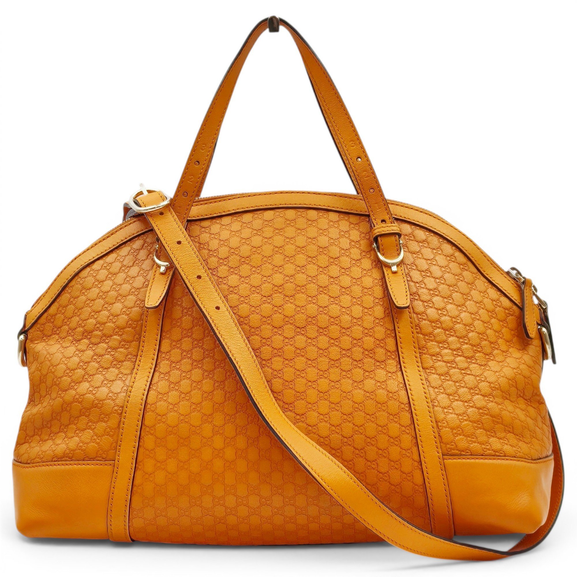 Dôme leather handbag