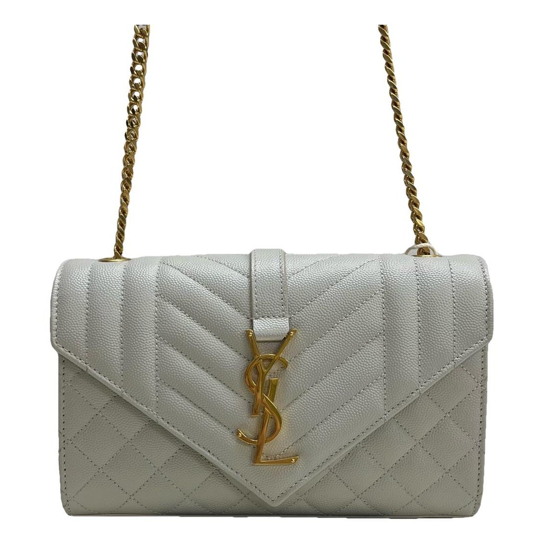 Envelope leather handbag