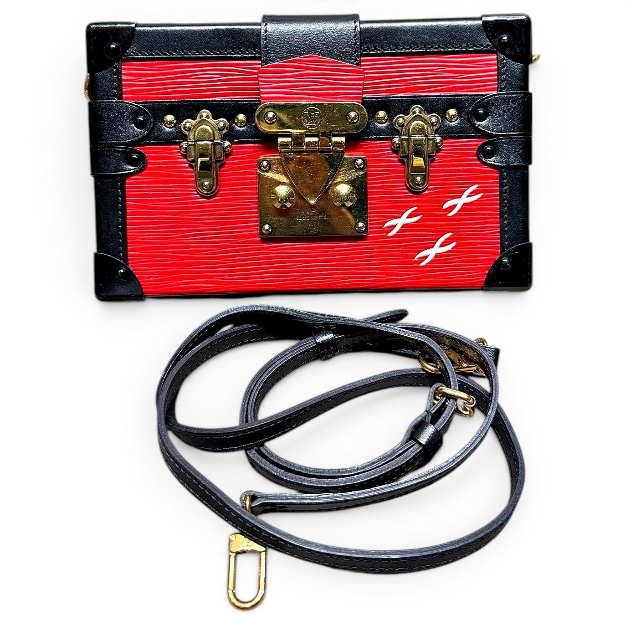 Petite Malle leather handbag