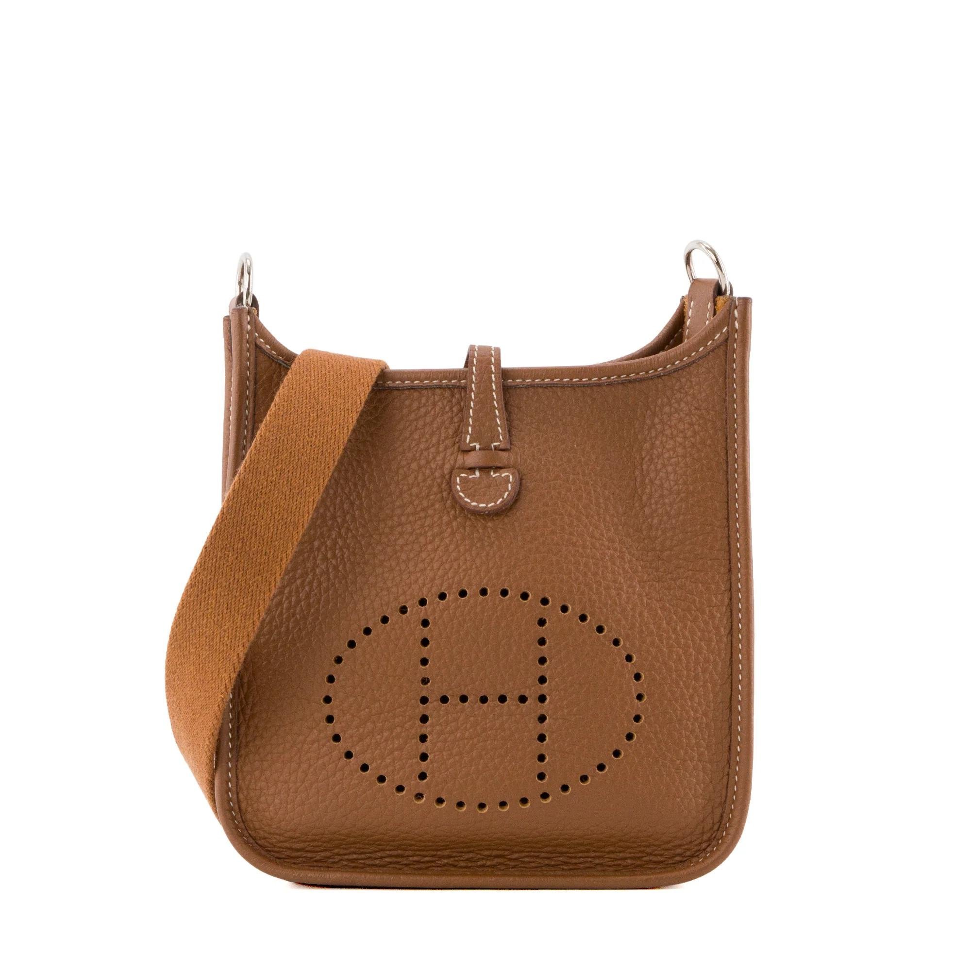 Hermes Evelyne Handbag Gold 2023