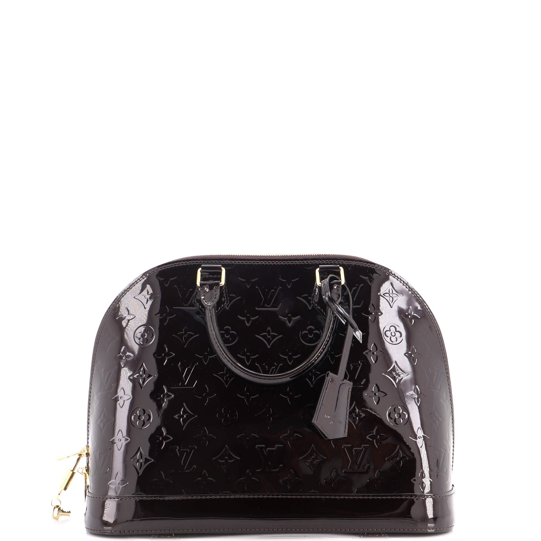 Alma Handbag Monogram Vernis PM