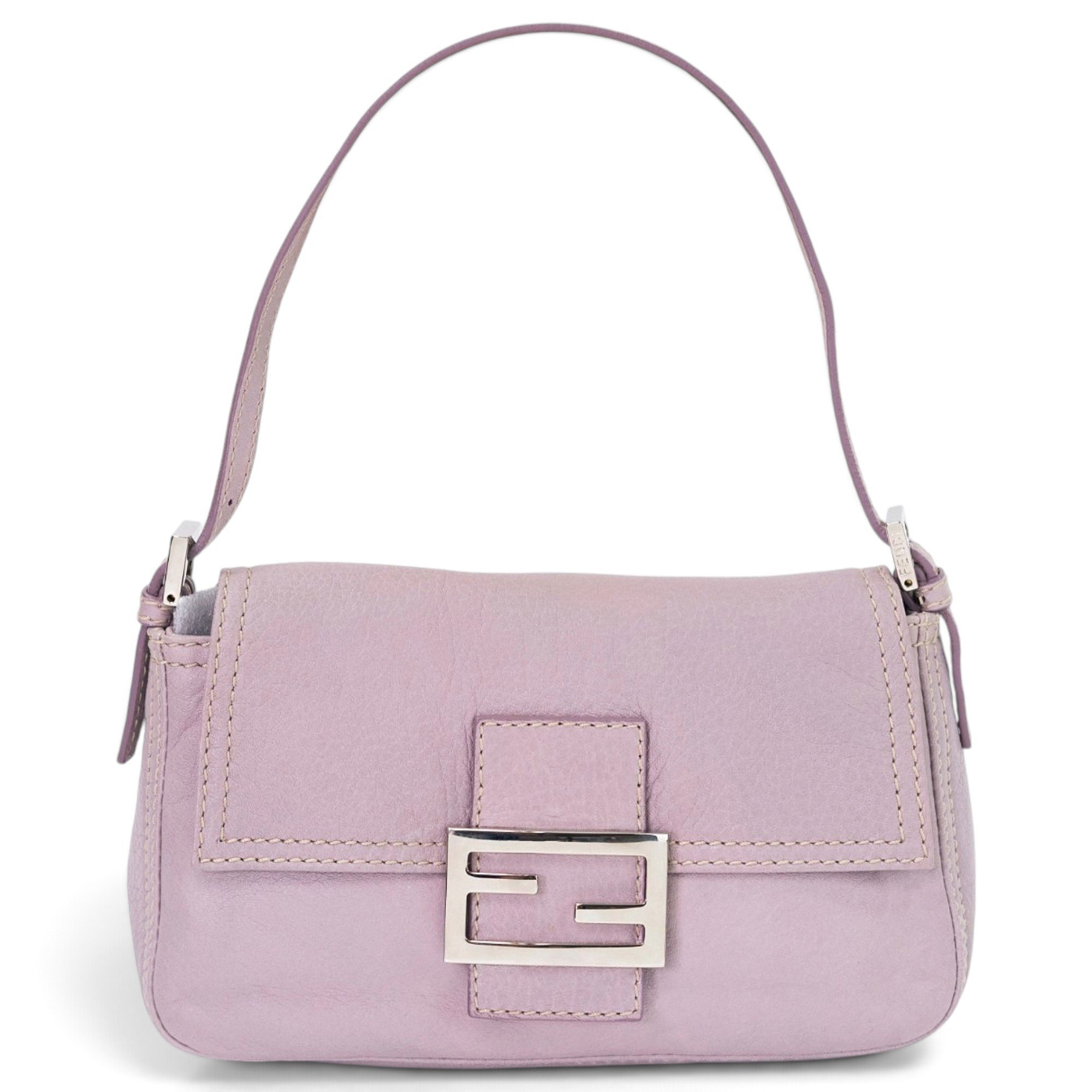 Baguette leather handbag