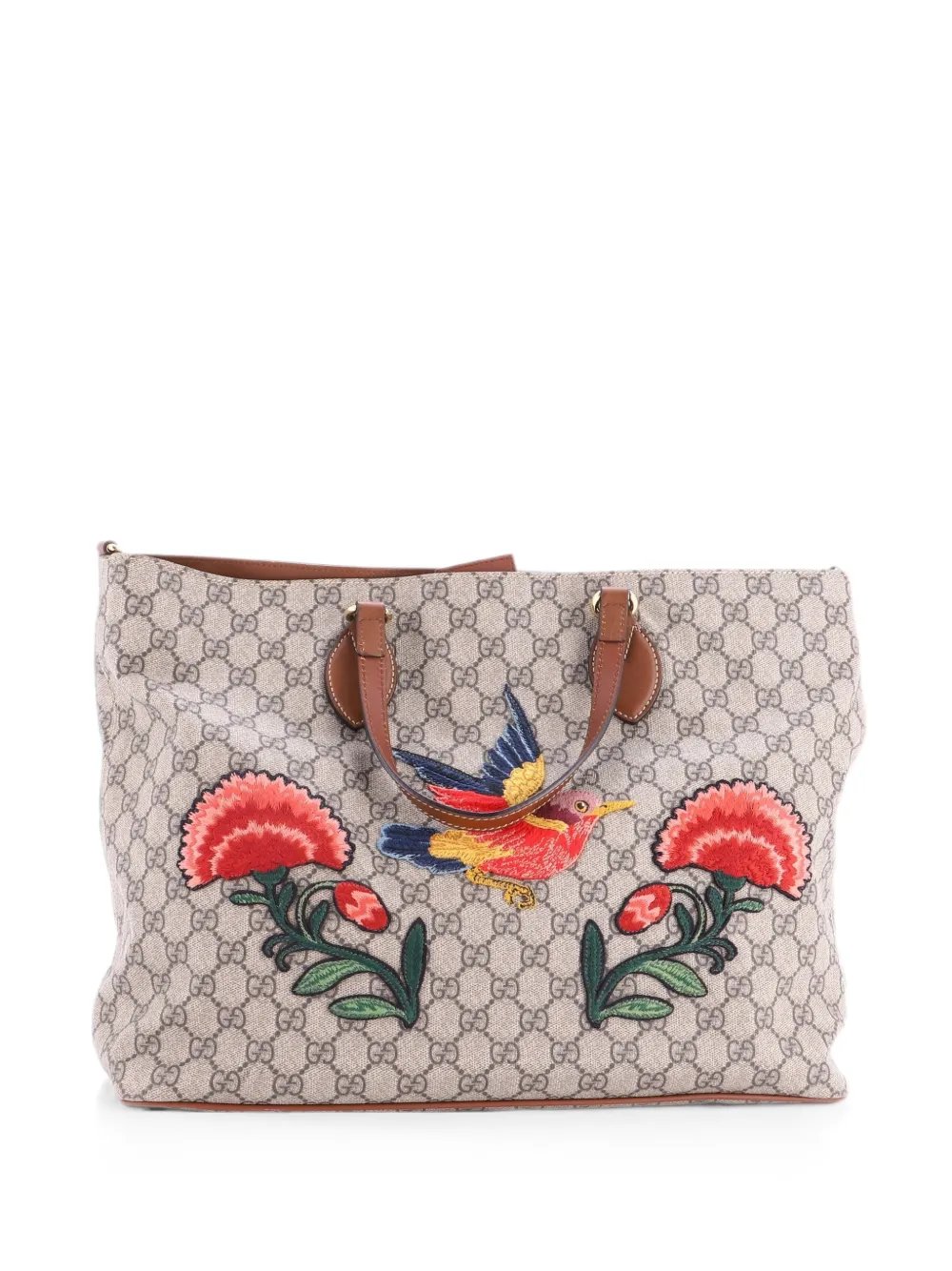 Convertible Soft Embroidered GG Coated Canvas Medium tote bag