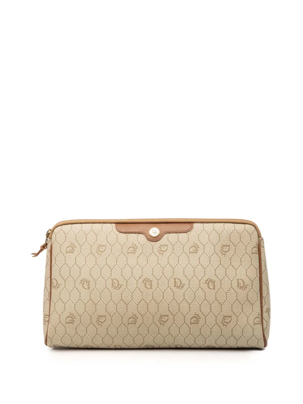 20th Century Honeycomb Coated Canvas clutch bag