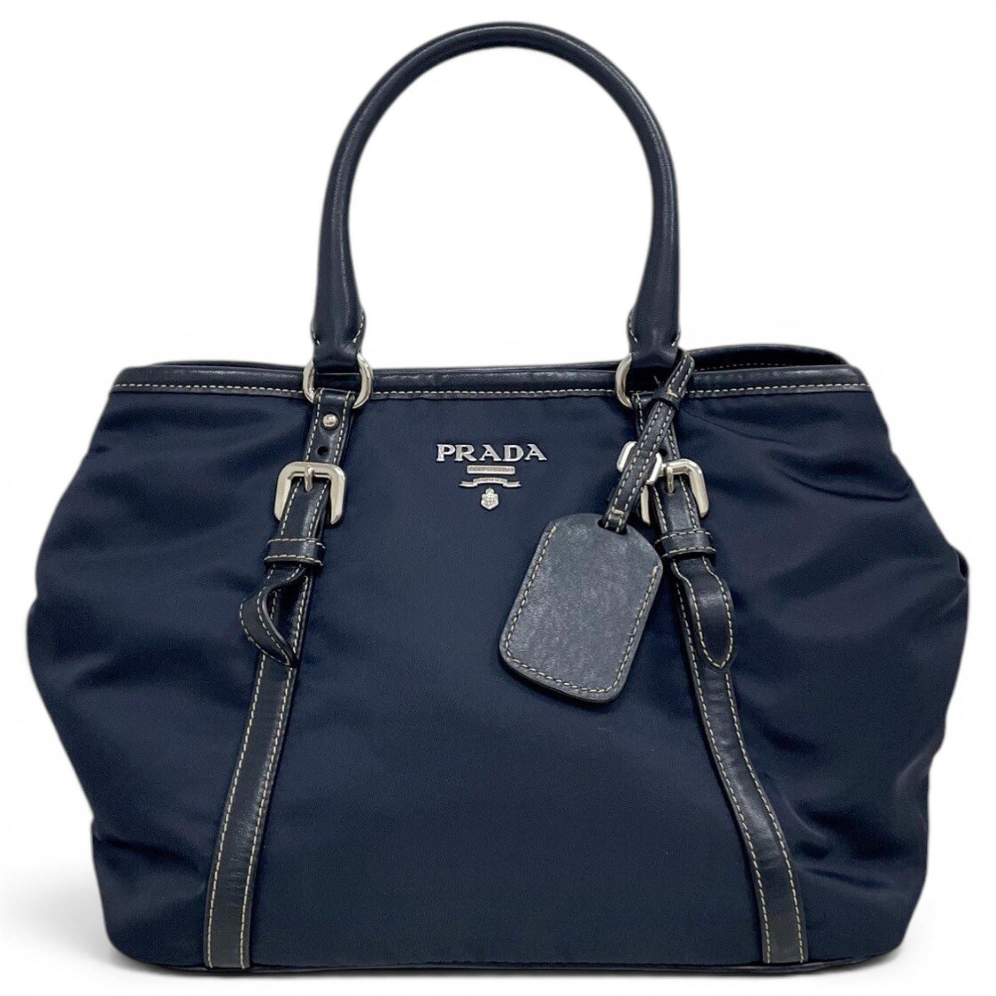 Buckle cloth handbag