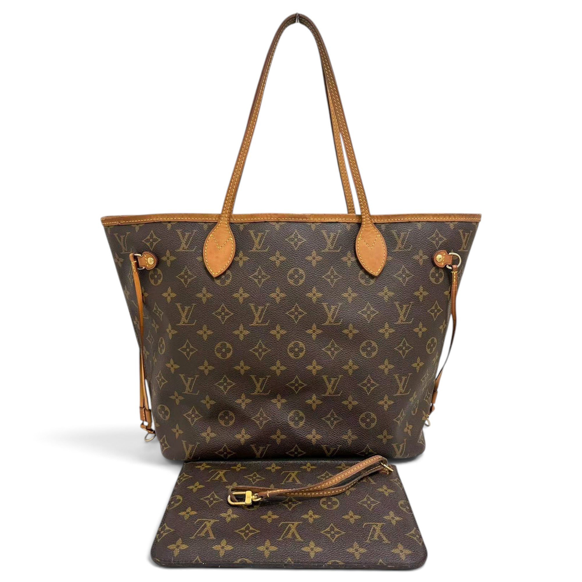 Louis Vuitton Neverfull leather handbag
