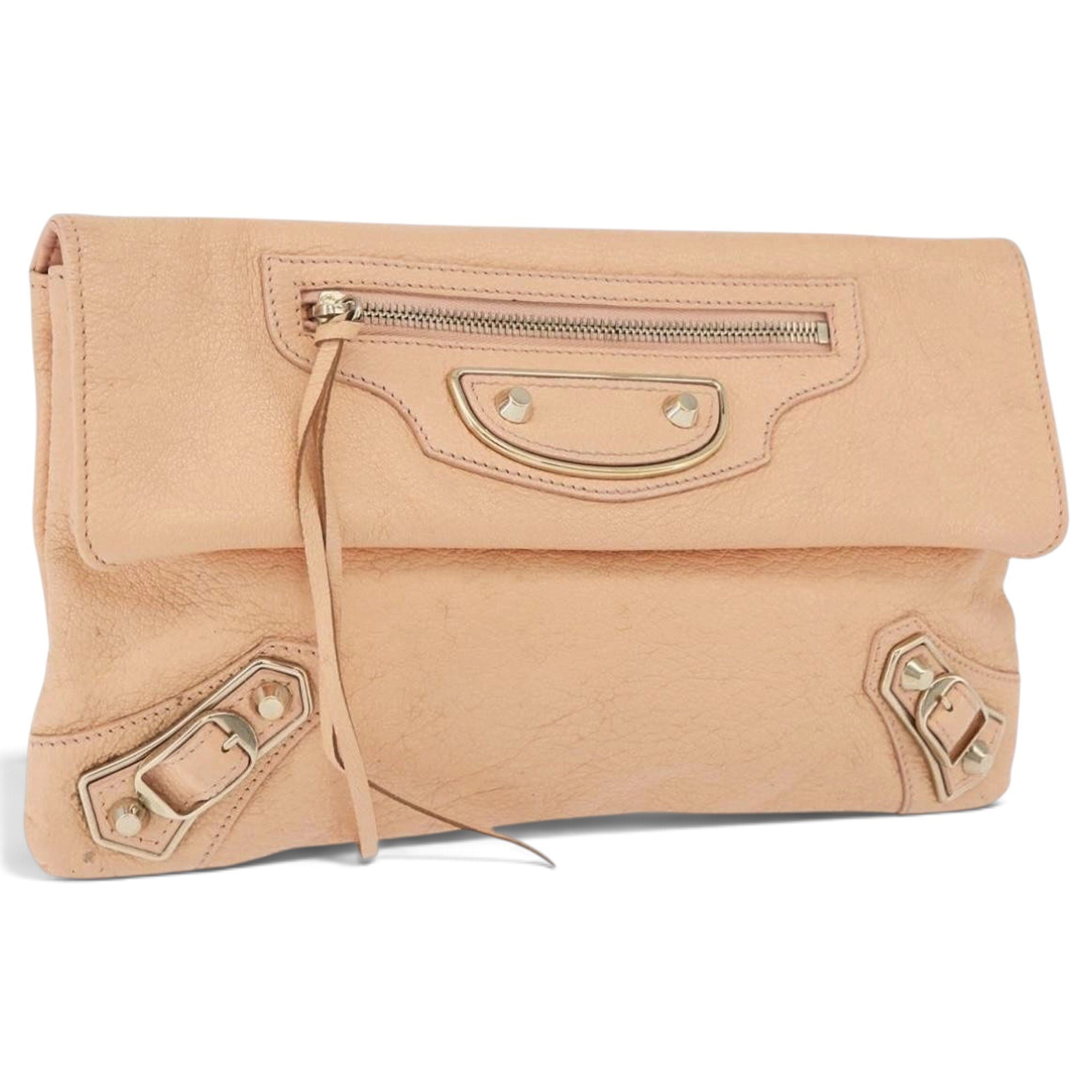 Envelop leather handbag