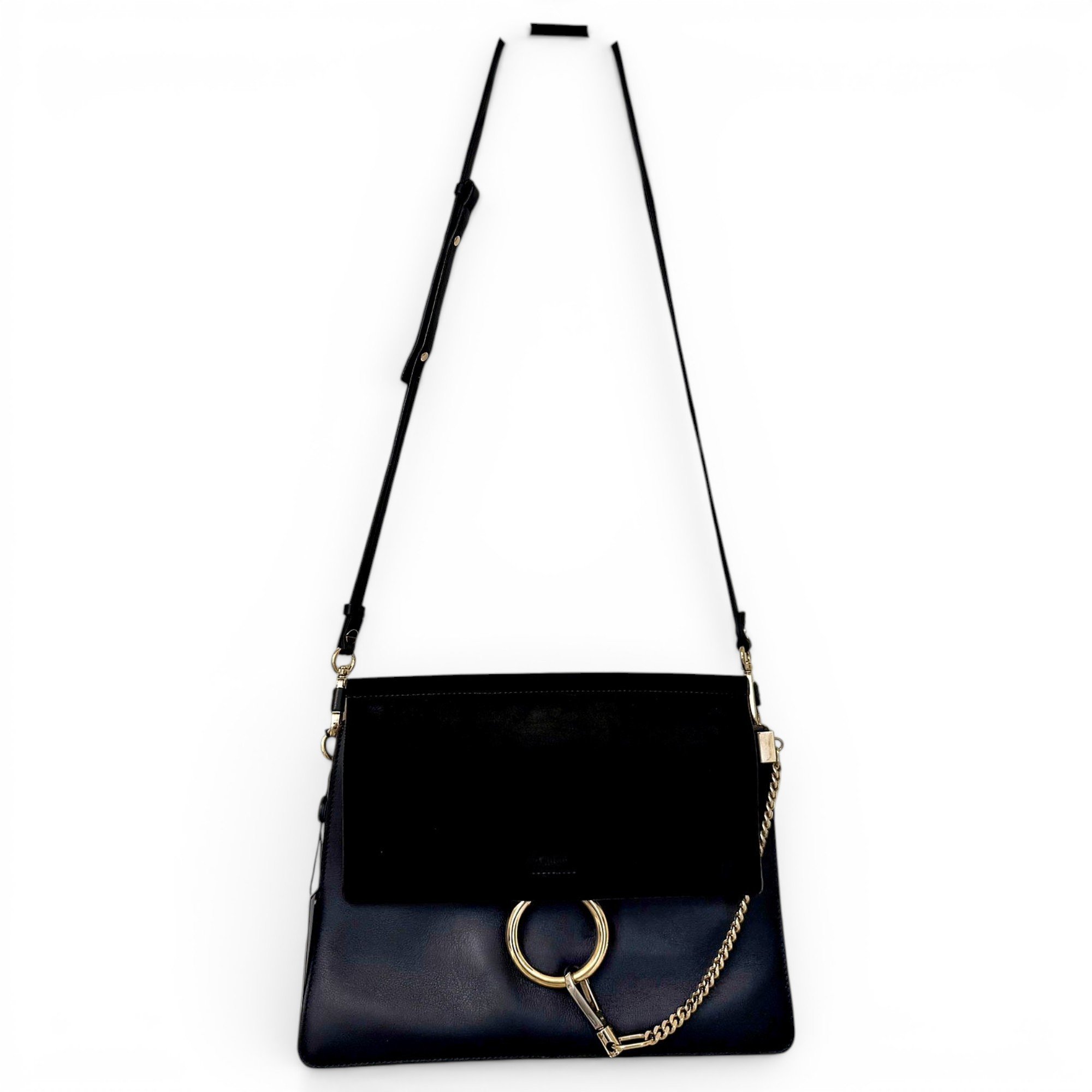 Leather clutch bag