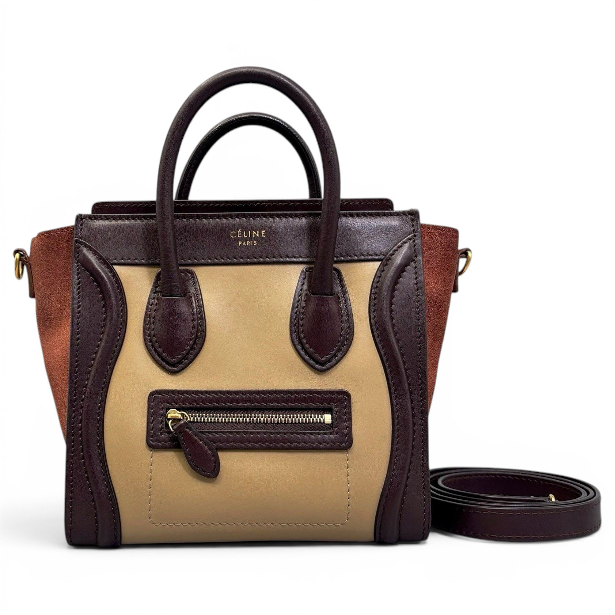 Nano Luggage leather handbag